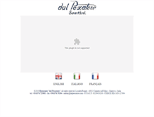 Tablet Screenshot of dalpescatore.com